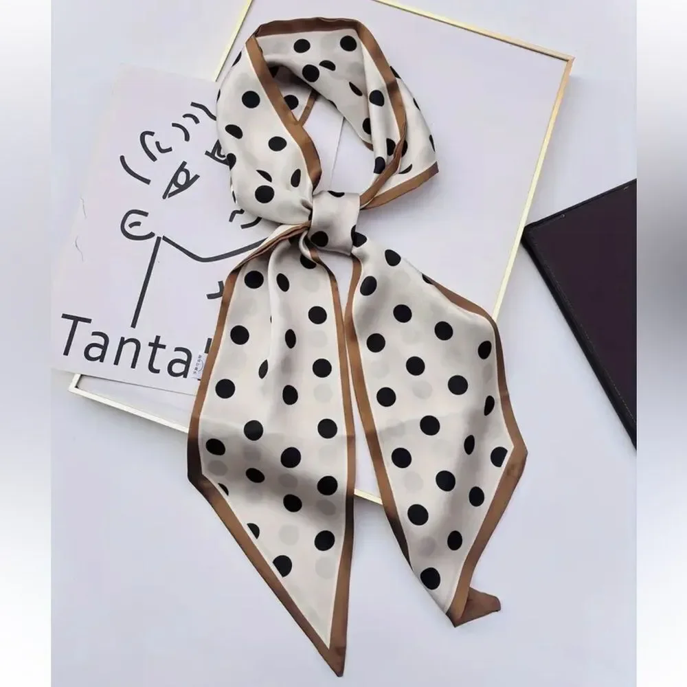 Elegant Polka Dot Scarf H17